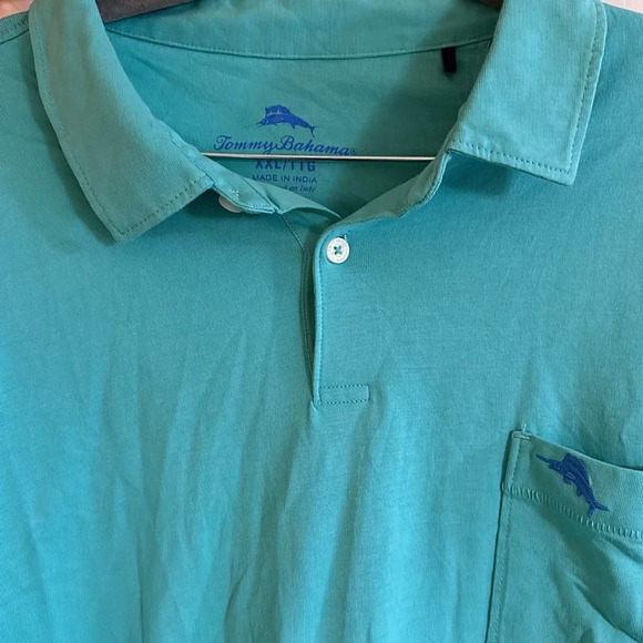 Tommy Bahama Seafoam Green Short Sleeve Polo Size XXL - Picture 9 of 9